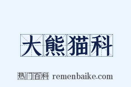 大熊猫科是什么意思的图片